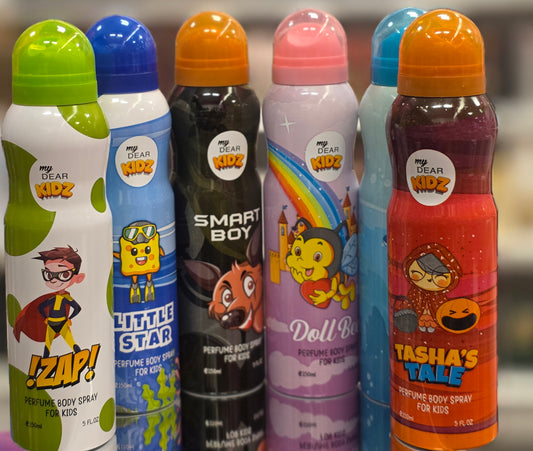 12 kids body spray